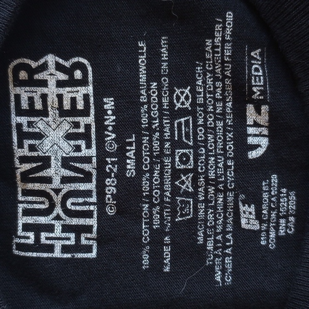 Hunter X Hunter 100% Cotton T-shirt S Black - Picture 4 of 6